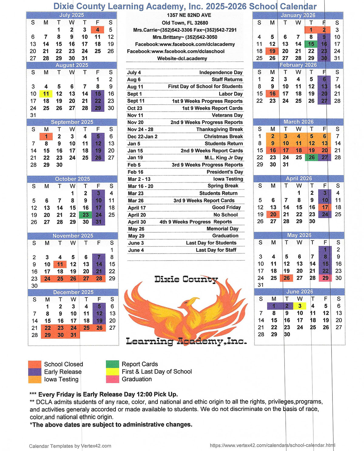 2025-2026 Calendar